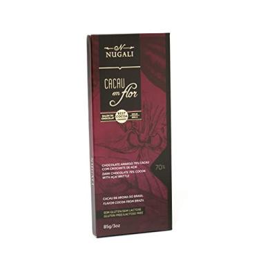 Imagem de Chocolate 70% cacau com crocante de açaí Nugali 85g