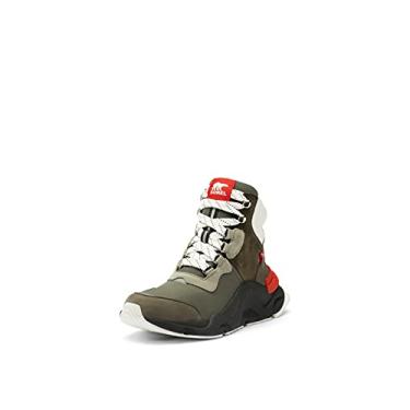 Imagem de Sorel Bota feminina Kinetic RNEGD Conquest — Botas de inverno de couro impermeável, Alpine Tundra, preto, 6