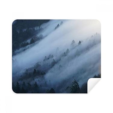Imagem de Pano de limpeza de tela Fog Forest Mist Clouds Mountain Nature 2 peças de tecido de camurça