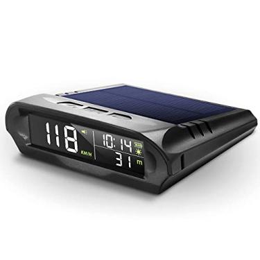 Imagem de Mibee Carro sem fio HUD Headup Display Solar GPS Velocímetro Digital com Tela LCD Alarme de Excesso de Velocidade KMH/MPH Tempo/Altitude/Temperatura/Exibição de Velocidade