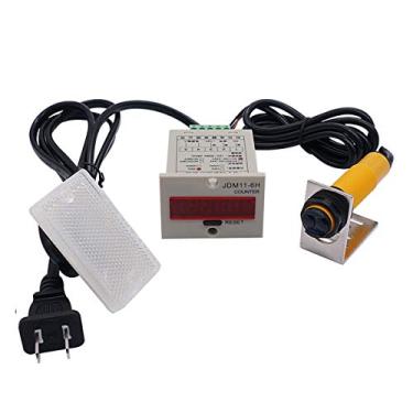 Imagem de TWTADE JSQ+GD+FGB 2m Contador De Visitantes Sem Fio Infravermelho 110-220Vac Led Auto Display Contador Digital 0-999999 Contagem De 6 Dígitos Fluxo De Pessoas Do Shopping + Interruptor Distância Do Sensor