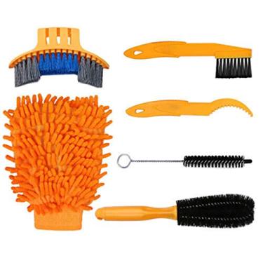Imagem de Leadthin Kit de 6 peças funcional Bike Racer Lavagem Scrub Manutenção Laranja