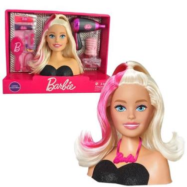 Imagem de Brinquedo Infantil Barbie Modelando O Cabelo Com Acessórios - Pupee -
