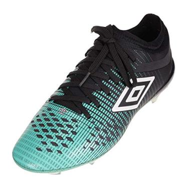Imagem de Umbro Tênis de futebol unissex adulto Velocita Iv Pro Firm Ground, Preto/Verde, 11.5