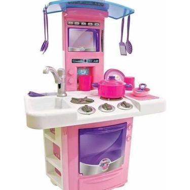 Imagem de Mini Cozinha Infantil Big Star Fogão Com Acessórios Sai Água
