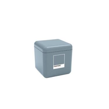 Imagem de Porta-Algodão E Cotonetes Coza Cube 8,5cm Azul