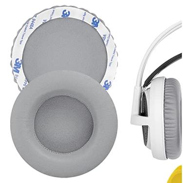 Imagem de Fones de ouvido Geekria de substituição para SteelSeries Siberia V1, Siberia V2, Siberia V3 Prism fone de ouvido para jogo/fones de ouvido de substituição/almofada de orelha/tampas de ouvido/almofadas de reparo (cinza)