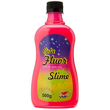 Imagem de Cola Color Fluor 500G Cor Unica Caixa C/6 Pink