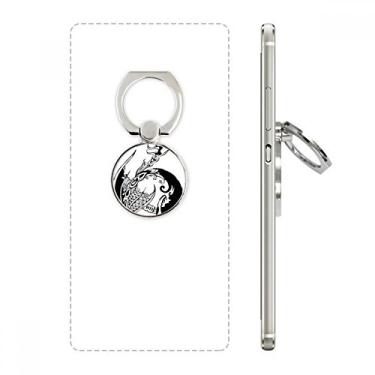 Imagem de Suporte de anel de telefone tradicional da China com pintura de dragão