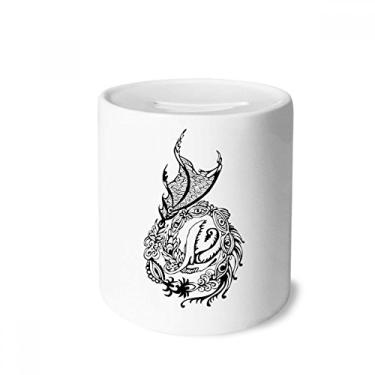 Imagem de DIYthinker China Dragon Line Pintura tradicional caixa de dinheiro caixa de cerâmica porta-moedas presente de cofrinho