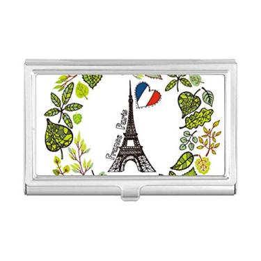Imagem de The Eiffel Tower Paris França Ilustração Porta-cartões Carteira de bolso