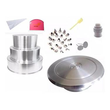 Imagem de (Kit Confeiteiro Espanha) Kit 3 Formas, Bailarina, 22 Bicos, Adaptador, Espátula, Saco