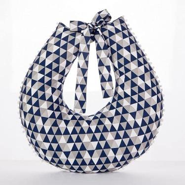 Imagem de Almofada Para Amamentação - Travesseiro Triangle Marinho