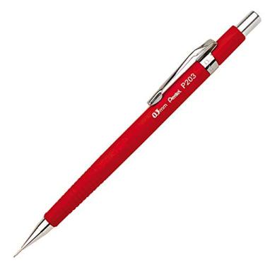 Imagem de Lapiseira Sharp P200 Pentel 0.3mm Vermelho Vivo