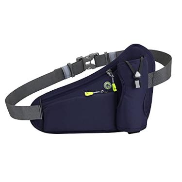 Imagem de HUIOP Bolsa de cinto de hidratação esportiva Bolsa de cintura para cinto de corrida com suporte para garrafa de água para homens, mulheres, corrida, ciclismo, caminhada, caminhada,bolsa para correr na