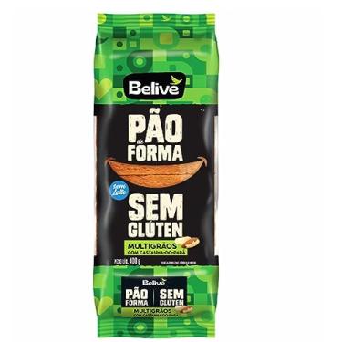 Imagem de Pão de Forma BELIVE Multigrãos Sem Glúten 400g
