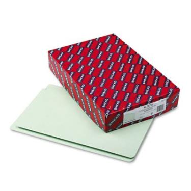 Imagem de Smead Pastas para serviço pesado, guia final, expansão de duas polegadas, legal, verde cinza, 25/caixa SMD29210