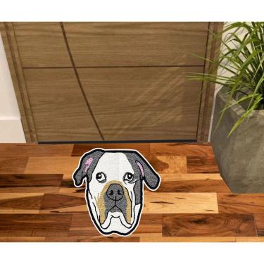 Imagem de Tapete Cachorro Bull Dog, Tapete Realista De Animais, Para Decoração De Quartosa Salas E Benheiro