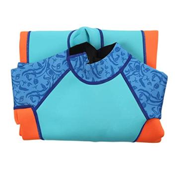 Imagem de Roupa de Mergulho Infantil, Roupa de Mergulho Infantil de Manga Comprida, Neoprene Quente, Proteção Solar de Movimento Livre, Mergulho Com Snorkel para Meninas (Tamanho 6)