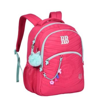 Imagem de Mochila de Costas Oficial Rebecca Bonbon Ponpon e Corrente Personalizada RB24026 (Rosa)