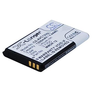 Imagem de ERGUI Bateria de 1200 mAh compatível com Emporia Telme C120, Telme C121