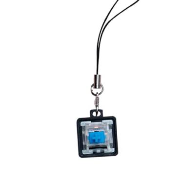 Imagem de CHAVEIRO ZOMO PRETO COM SWITCH MECANICO AZUL