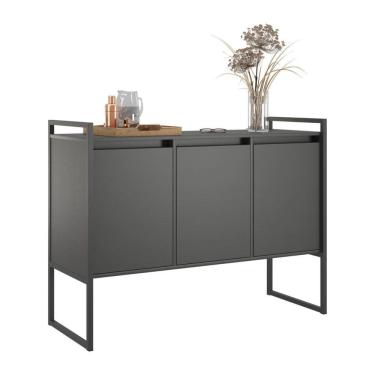 Imagem de Buffet 3 Portas Rouxe Preto Onix
