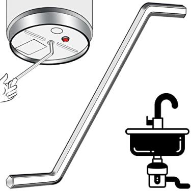 Imagem de Chave inglesa de descarte de lixo compatível com descarte de lixo InSinkErator para desengarrafamento de alimentos e descarte de lixo para consertar lixo/desentupir pia de cozinha, prata