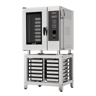 Imagem de Forno Combinado Eletrico Wcpr-08 Com Cavalete Trifásico 220V Gn - Wictory