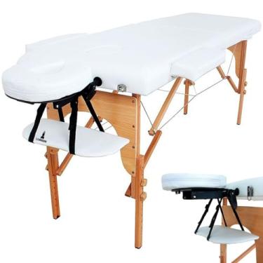 Imagem de Maca Portátil Lorben Dobrável Estética Madeira Regulável