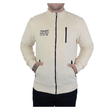 Imagem de Jaqueta Masculina Aeropostale Fleece  Cru-Masculino