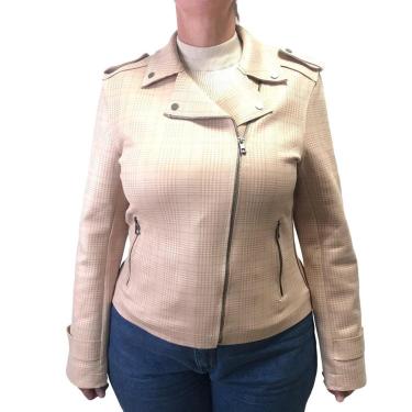 Imagem de Jaqueta Alpelo Suede Curta Transpassada Bege 40600009-Feminino