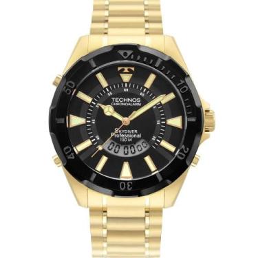 Imagem de Relógio Anadigi Masculino Dourado Technos Skydiver - Wt205ga/1P