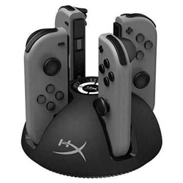 Imagem de HyperX ChargePlay Quad - Carregador para Joy-Con (Preto e Cinza, 4 Controles, USB)