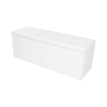 Imagem de Calçadeira Recamier Baú Queen 1,60m Roma Corano - Pallazio Cor Branco
