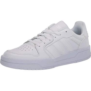 Imagem de adidas Tênis de basquete masculino Entrap, Calçado branco/calçado branco, 10