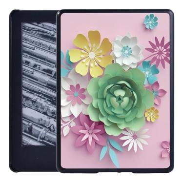 Imagem de Capa rígida para tablet Kindle 10ª/8ª geração/Kindle Paperwhite 1 5th/2 6th/3 7th/4 10th Tablet Capa protetora durável (24.3D-flor verde, Paperwhite 1 2 3)