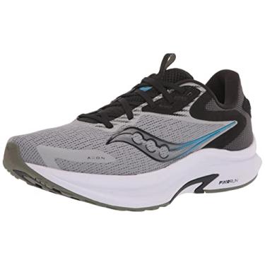 Imagem de Saucony Tênis de Corrida Axon 2 Masculino, Liga metálica/topázio, 8.5