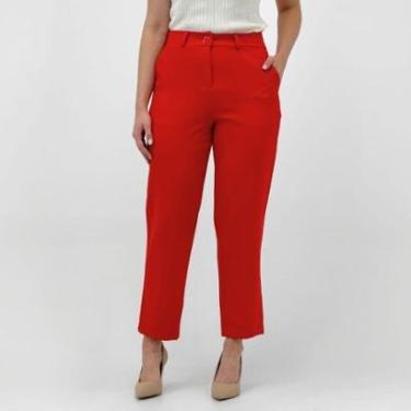 Imagem de Calça Mikasa Alfaiataria Reta em Tecido Feminina-Feminino