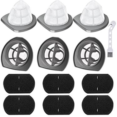Imagem de Leadaybetter Filtro de vácuo 2033 para aspirador Bissell Featherweight Stick leve sem bolsa 20331 2033 20334 20336 20339 2033M, 6 filtros de malha e 6 filtros de espuma, substitui a peça nº 1611508