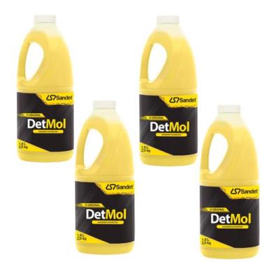 Imagem de 4 Detmol Shampoo Concentrado Lava Não Estraga Tinta 1,9 Litr - Sandet