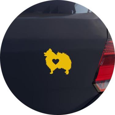 Imagem de Adesivo de Carro Lulu Da Pomerânia - Cor Amarelo - Melhor Adesivo, Ama