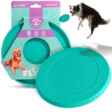 Imagem de Yomp FetchFlyer Brinquedo de Frisbee para cães – Brinquedo interativo de busca ao ar livre projetado para brincadeiras seguras com animais de estimação, feito de silicone texturizado e não tóxico -