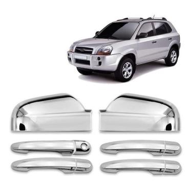 Imagem de Jogo Aplique de Maçaneta + Par Aplique Retrovisor Tucson 2004 a 2015 K