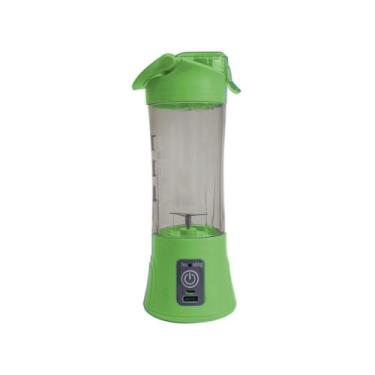 Imagem de Juice Cup Mini Liquidificador Portátil Recarregável Verde - Aq Shoppin