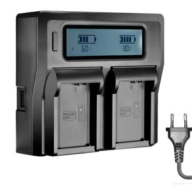 Imagem de Carregador Duplo Rápido Bateria Canon Lp-E10 Com Usb Bivolt - Bp Power