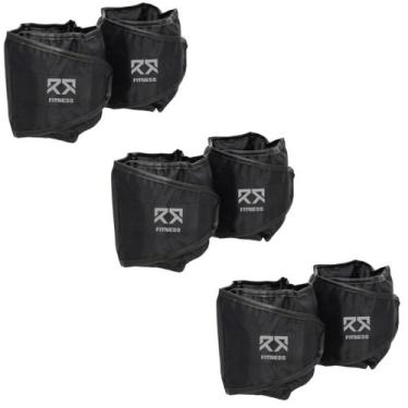 Imagem de Kit 3 Tornozeleira Caneleira 1Kg ao 3Kg De de Peso Treino Funcional Ag