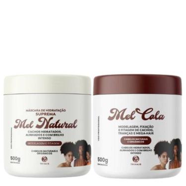 Imagem de Kit Máscara Mel Natural + Mel cola 500g Modelagem Trihair