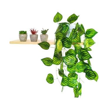 Imagem de Arranjo de Trepadeira artificial em Vaso de Plástico Branco - Nacional