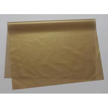 Imagem de Papel de seda 50x70 dourado ac 118- pacote com 100 folhas - ART COLOR 